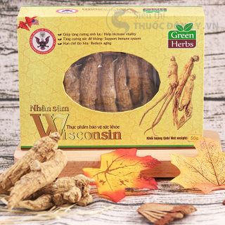 NHÂN SÂM WISCONSIN HOA KỲ NGUYÊN CỦ 100G - TĂNG CƯỜNG SINH LỰC VÀ SỨC ĐỀ KHÁNG - SP CỦA THẢO DƯỢC XANH