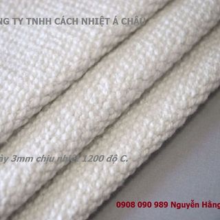 Vải ceramic cách nhiệt chống cháy 1260 độ C vải có sợi thép cường lực bên trong
