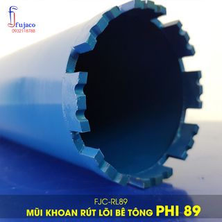 Mũi khoan rút lõi bê tông phi 89 90 giá sỉ FUJACO