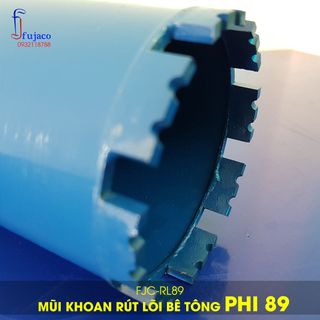 Mũi khoan rút lõi bê tông phi 89 90 giá sỉ FUJACO