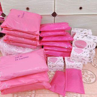 Túi niêm phong đóng hàng màu trắng kt 17x30