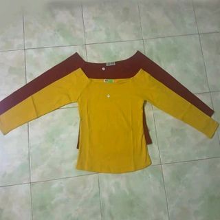 áo Trễ Vai Ôm body tay dài