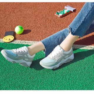 GIÀY THỂ THAO NỮ THỜI TRANG SNEAKER D2599 giày nữ mix màu cá tính