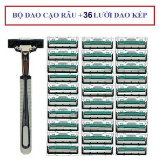 Bộ dao cạo râu kèm 36 lưỡi dao kép