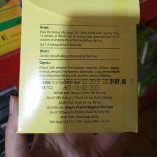 Trà Mát gan lợi tiểu Kingphar