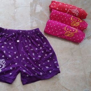 Quần đùi mèo Kitty cotton 100 cho bé gái