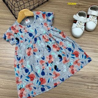 Đầm thun tah ngắn họa tiết