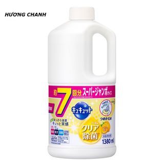 Nước Rửa Bát nước rửa chén Kyukyuto KAO Nhật Bản 1380ml đủ mùi hương