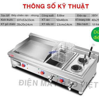 Bếp chiên nhúng – phẳng 1 phẳng 2 nhúng dùng điện - Máy Bảo Việt