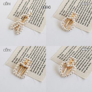 Kẹp tóc đính ngọc trai