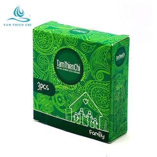 Bao cao su Tâm Thiện Chí Gia đình mỏng trơn hộp 3 cái