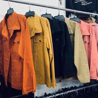 áo khoác kaki jean nam 1 lớp