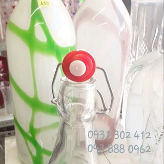 Chai Thủy Tinh Tròn Nắp Gài 1L