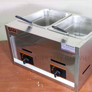 Bếp chiên nhúng 2 ngăn dùng gas - Máy Bảo Việt