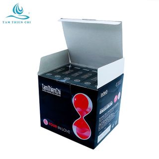 Bao cao su Tâm Thiện Chí Four In Love gân gai thắt và trị xuất tinh sớm hộp 12 chiếc