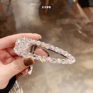 Kẹp tóc kim cương ngọc trai