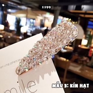 Kẹp tóc kim cương ngọc trai