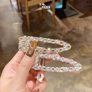 Kẹp tóc kim cương ngọc trai