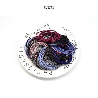Set 100 dây cột tóc đơn giản