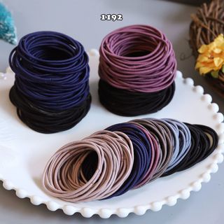 Set 100 dây cột tóc đơn giản