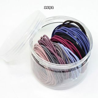 Set 100 dây cột tóc đơn giản