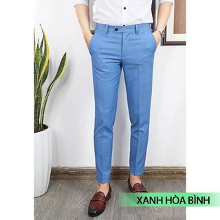quần tây âu mầu xanh hòa bình
