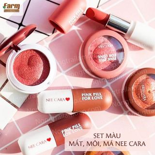Set Màu Mắt Son Má Hồng 3in1 Nee Cara