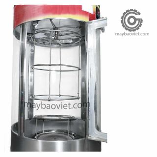 Lò quay vịt kính xoay 680 dùng gas - Máy Bảo Việt
