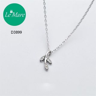 Dây chuyền lá đính đá nhỏ D3899