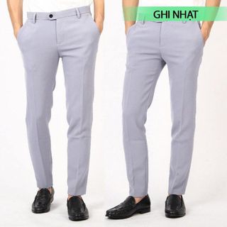 quần tây âu mầu ghi