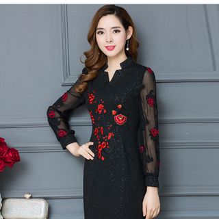 ĐẦM SUÔNG THÊU HONG KONG CAO CẤP