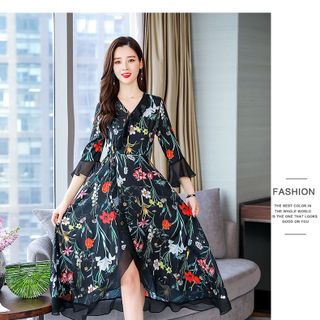 ĐẦM VOAN HOA NHÂP MULLET