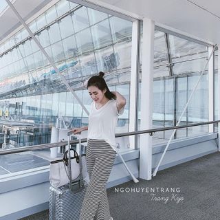 SET THUN TRẮNG QUẦN KẺ