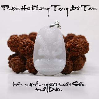 Dây chuyền Hư Không Tạng Bồ Tát - trắng
