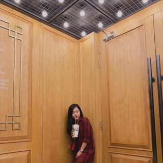 Đầm sơ mi form suông kẻ sọc oversize