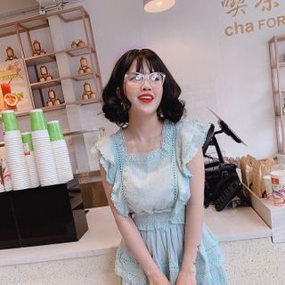 SET ÁO VIỀN REN CHÂN VÁY TẦNG