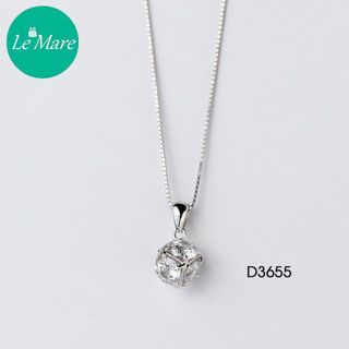 Dây chuyền hình hộp bọc đá D3655