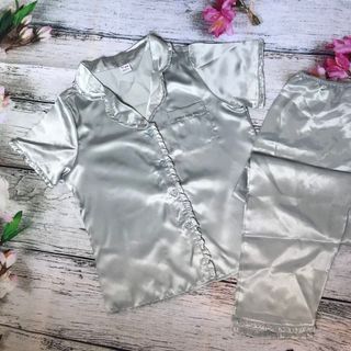 Pyjama cổ bèo quần dài