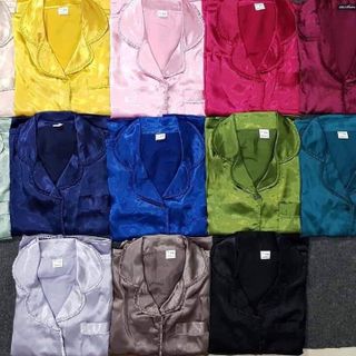 Pyjama cổ bèo quần dài