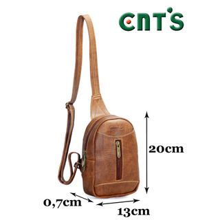 Túi đeo chéo unisex CNT MQ22 cá tính đen