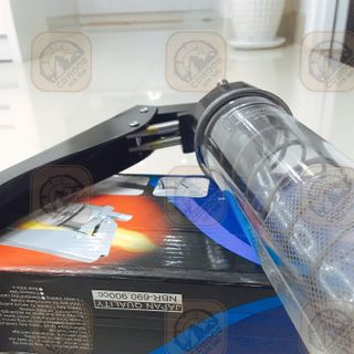 Bơm Mỡ Cầm Tay 2 Ti Thân Trong Suốt 2 van thoát khí