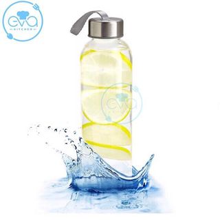 Bình Đựng Nước Thủy Tinh Có Dây Xách 500 Ml