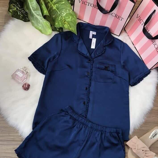 Pyjama cổ bèo quần đùi