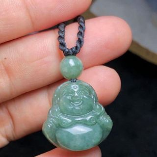 Di lặc ngọc phỉ thuý xanh