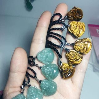 Di lặc ngọc phỉ thuý xanh
