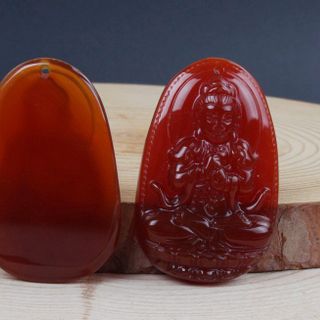 Mặt Phật mã não đỏ size 2537