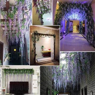 Cành hoa fuji 3 nhánh dài 1m1 trang trí đám cưới nhà cửa nhà hàng