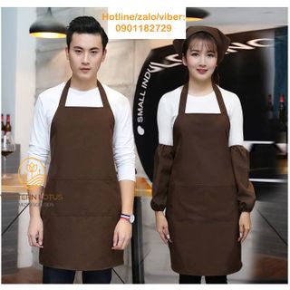 TẠP DỀ ĐỒNG PHỤC MÀU NÂU CAFE HÀNG ĐẸP GIÁ GỐC XƯỞNG CẮT MAY