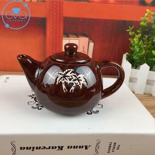 Bộ Tách Trà Sứ Cao Cấp 4 Ly Và Bình Trà Tặng Kèm Giá Treo Ly Tiện Dụng