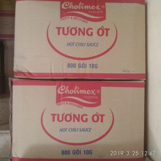 Tương ớt Cholimex gói 10g - thùng 800 gói giá sỉ